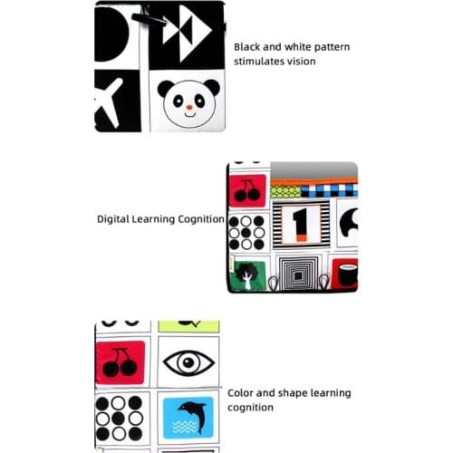 Infant Baby Car Seat Back Hanging Folding Mirror Travel Portable Cute Cartoon Patterns Toddlers Learning Cognitive High