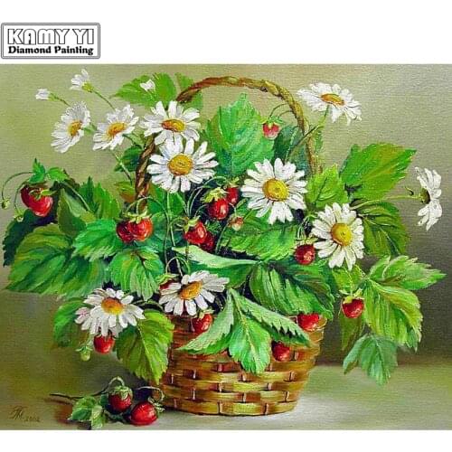 DIY 5D Full Square Diamond Diamond Painting Photo Custom "All Kinds Of daisy" 3D Embroidery Cross Stitch Mosaic Decor