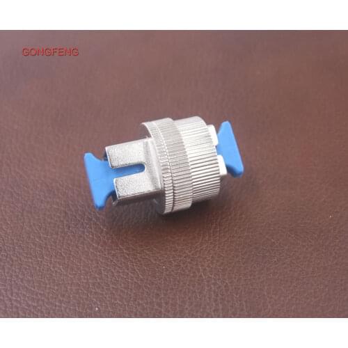 GONGFENG 6pcs NEW Connector SC, UPC APC Mechanical Flange Adapter coupler Adjustable Optical Fiber Attenuator Special Wholesale