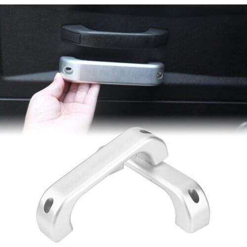 Car Interior Aluminum Alloy Chrome Door Handle Trim for Land Rover Defender 110 90 2008 2009 2010 2011 2012 2013 2014 2015 2016