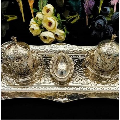 İKİLİ GÜMÜŞ ESKİTME FİNCAN TAKIMI