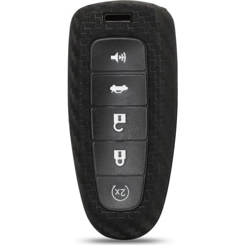 Jingyuqin 5 Buttons Silicone Remote Car Key Case Shell For Ford Edge Escape Flex Explorer Taurus