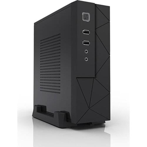 JX01 SECC Mini ITX HTPC Chassis Usb2.0 Game Computer Case Box Desktop PC Enclosure Black