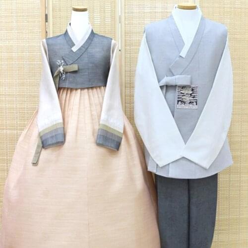 Korean Traditional Clothing South Korea Imported Fabrics Korean Ethnic Hanbok Couples Married Wedding Clothes Hanbok