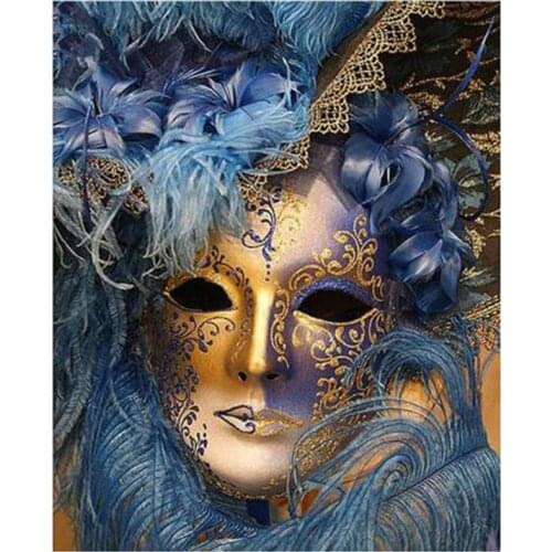 "Beauty Gold Mask" Art Full Square/Round Drill 5D DIY Diamond Painting Embroidery Cross Stitch Bed Room Decoration FC582