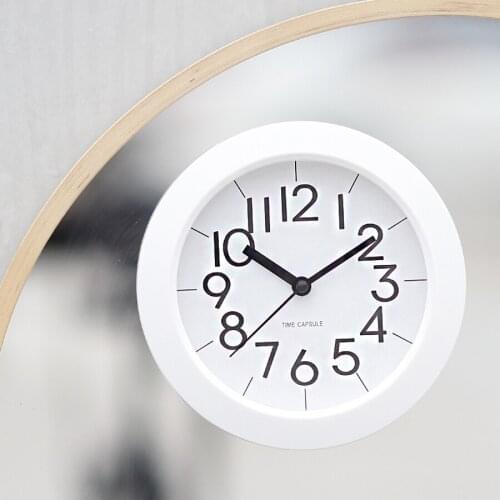 Black Small Wall Clock Simple Modern Design Electronic Wall Clock Wall Watches Home Decor Reloj Pared Moderno Zegary Saat 50K566