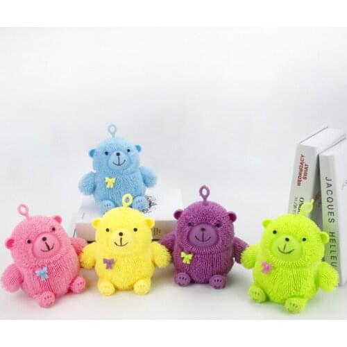 Table Play Toy Pinch Vent Bear Ball Brain Training Supplies Portable Bright Color Table Game Creative Baby Gift