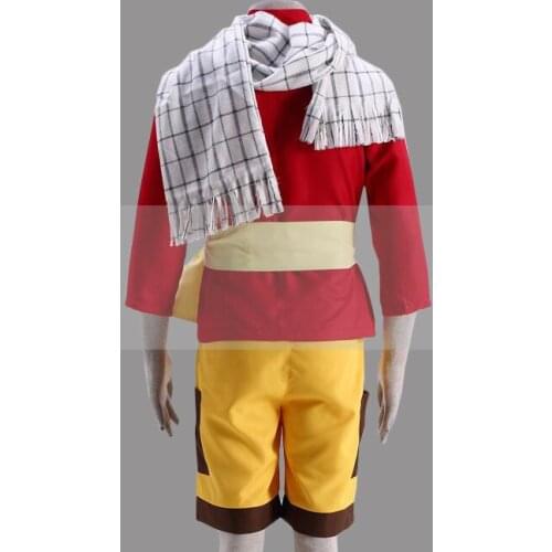 Customize Fairy Tail Young Natsu Cosplay Costume Outfit