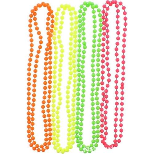 Plastic Neon Beads Necklace Bracelets Theme Party Fancy Dress Disco Hen Night Party Costume Festival birthday