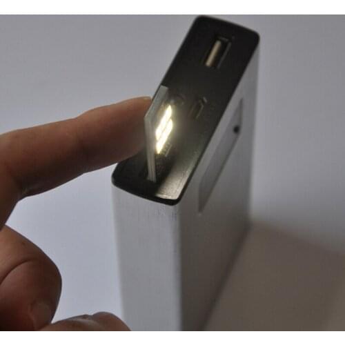 Portable Mini USB Power 6 LED Night Light Lamp 1W 5V Touch Dimmer White Light For Power Bank Computer Laptop