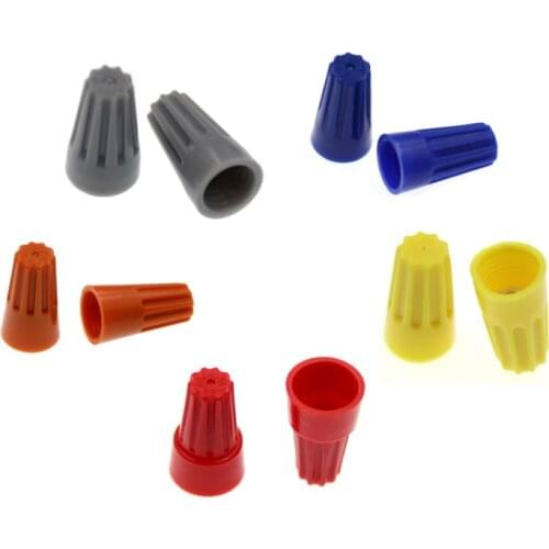 100Pcs/lot Electrical Wire Connector Twist-On Terminals Cap Spring Insert Assortment P1 P2 P3 P4 P6