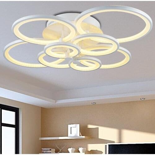 Modern LED Ceiling Lamp White Pendant Light Acrylic Led light for Living Room Bedroom Creative LED Home Lighting