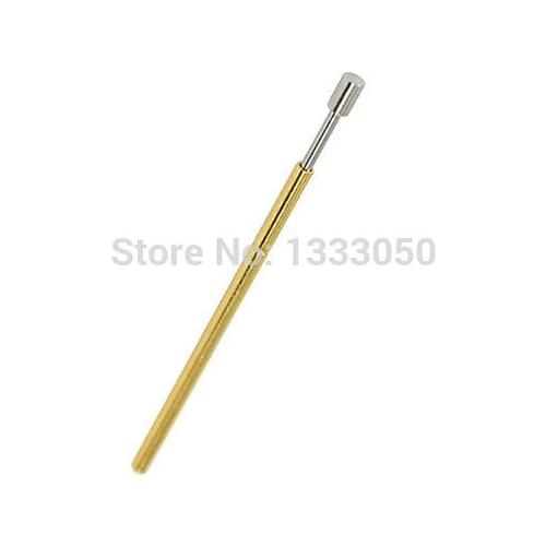 100 Pcs Spring Load 1/20" Flat Tip Testing Probe Pins PM75-G