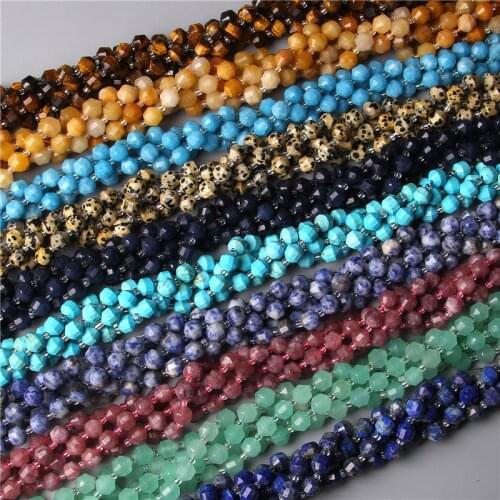 8mm 10mm Turquoises Faceted Gemstones Beads Crystal Natural Aventurine Round Spacer Beads for DIY Jewelry making Bracelet 15