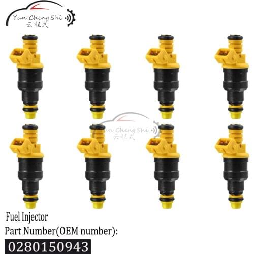 8PCS FUEL INJECTOR 0280150943 fit for Ford Mustang Excursion E-150 F-150 Expedition Crown Victoria E-350 F-350 F-250 4.6-5.8L