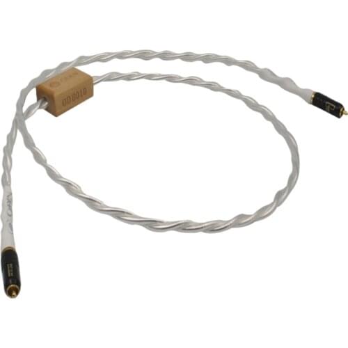 Audiophile Nordost Odin Audio RCA Digital Coaxial Cable 75 Ohm AES/EBU Silver Plated Signal Line