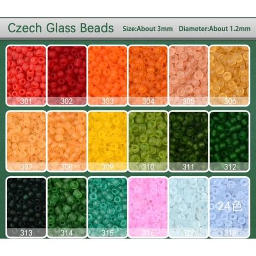 Approx.500pcs/Lot 3MM MatteTransparent Loose Charm Czech Glass Beads DIY Bracelet Beads For Jewelry Making Accessories