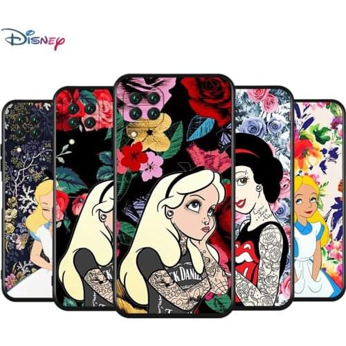 Disney Cartoon Animation Alice Princess For Huawei Nova 8 7i 7 6 5T 5E 5Z 5i 5 4E 4 3i 3E 3 2i 2 Lite Pro SE 5G Black Phone Case