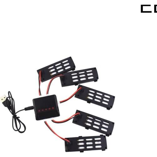5pcs 3.7V 800mah Lipo Battery + 1 to 5 Balance Charger for A15 A15H RC Quadcopter Drone Spare Parts