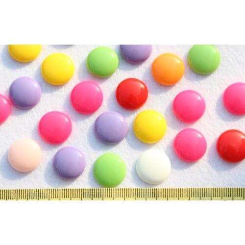 Set of 300pcs bling polished 16mm mixed Flatback round candy resin Cabochon Cabs- DIY Jewelry decor, scrapbook, hair bow clips