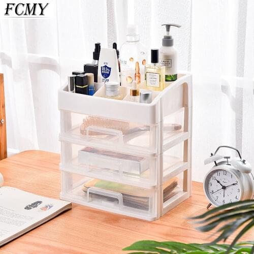 Desktop Drawer Storage Cabinet Sundries Storage Box Stationery Case Makeup Organizer Jewelry Box Cosmetic Container