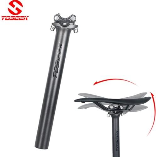 TOSEEK Carbon Seatpost 27.2/30.8/31.6mm matte black 3kCarbon Fiber MTB Road Bicycles Carbon Fiber seat post Light 220g seat tube