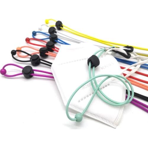 Adjustable Elasticity Anti-lost Lanyard Neckband Mask Chain Hang Buckle Extend Fixed Buckle Non-slip For Home Outdoor Travel