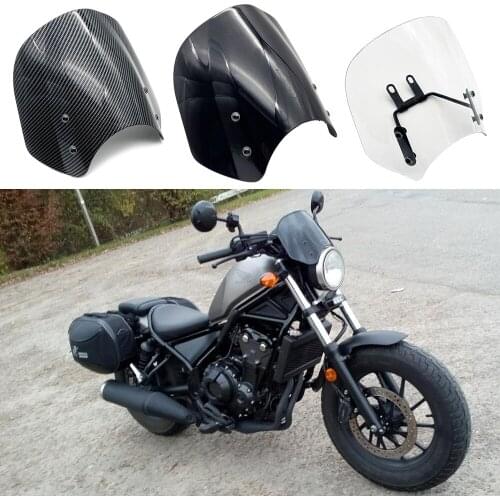 Motorcycle WindScreen for Honda Rebel 500 CM500 CMX500 CM300 CMX300 windshield front screen for wind deflecto