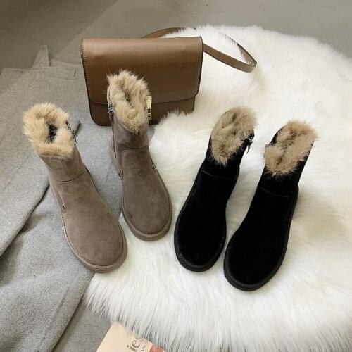 Fashion plus velvet Women Boots Women non-slip Boots Women Platform New Warm Plush Winter Women Snow Boots U11-46