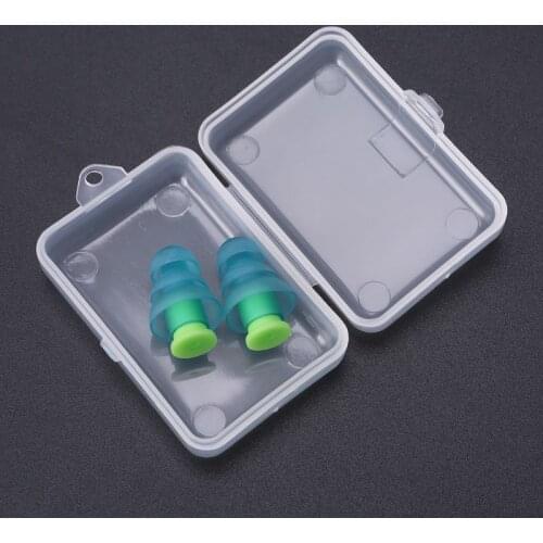 1 Pair Silicone Earplugs Noise Cancelling Reusable Ear Plugs Hearing Protection L4MD