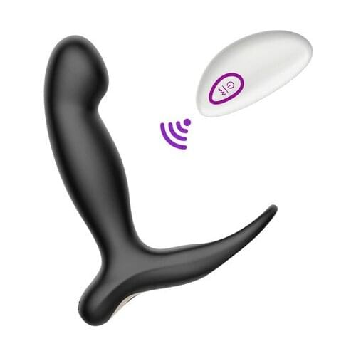 10 frequency Vibrating Prostate Massager Anal Plug Waterproof Powerful Motors Wireless Remote for couple 10pcs/lot 001