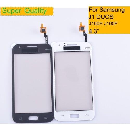 10Pcs/lot For Samsung Galaxy J1 J100 J100F J100H Touch Screen Panel Sensor Digitizer Outer Glass Lens NO LCD Touchscreen