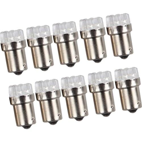 10 Pcs 1156/382 BA15S 9 LED Car LED Bulbs DC 12V For Tail/Turn Signal/Corner/Stop Brake/Parking/Side Marker/Backup Lights Etc
