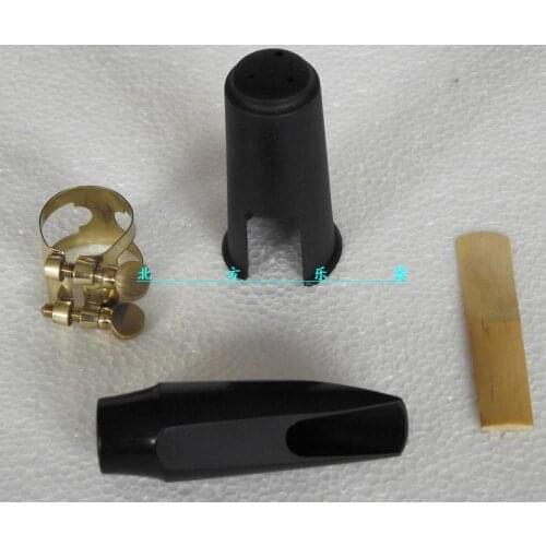 4 set Soprano saxophone mouthpiece & ligature & cap & reed