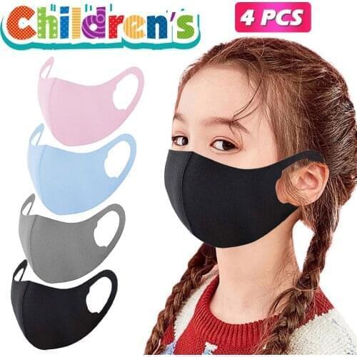 4pcs Kids Child Face Masks Thin Mask For Children Casual Breathable Mouth Cover Decoration Girl Mouthmask Dropshipping Face-mask