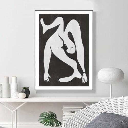 Picasso Abstract Painting Artwork Prints Black White Minimalist Poster Gallery Wall Art Canvas Picture Living Room Home Decor