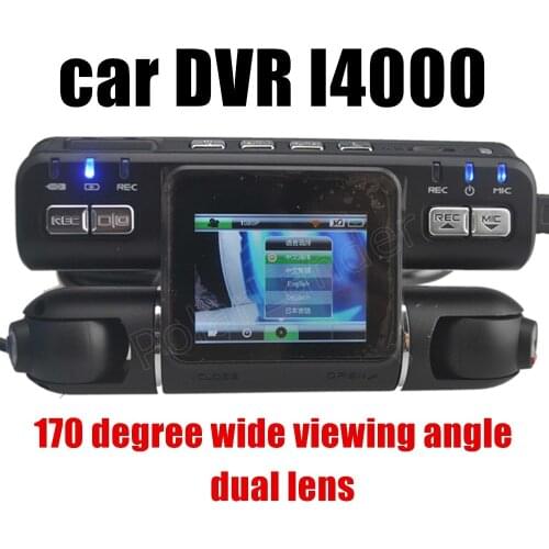 Allwinner A20 2x170 degree wide viewing angle dual lens G-Sensor car DVR video recorder camcorder