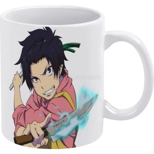 Rin Okumura White Mug Ceramic Mug Creative Mug Blue Exorcist Rin Okumura Anime Kawaii Case Japan Exorcist Shiemi