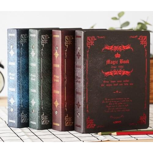 B5 A5 Retro Magic Book Binder Notebook Hard Cover Detachable Creative Thickened Hardcover Diray Notebook School Office Supplies