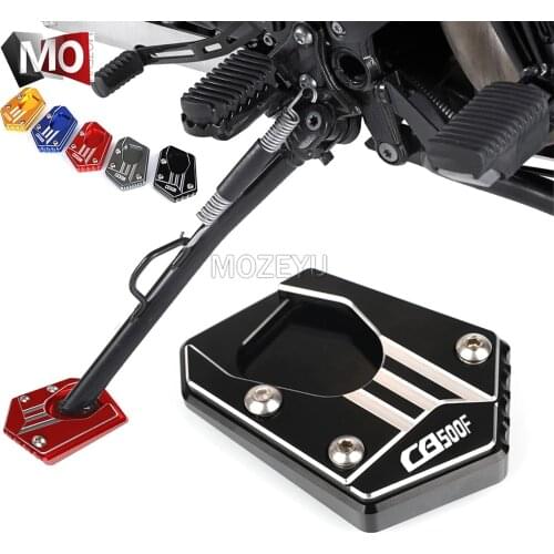 Motorcycle Sidestand Side Stand Foot Extension Enlarger Plate Pad Support FOR HONDA CB500F CB 500 F CB 500F 2013-2021 2020 2019