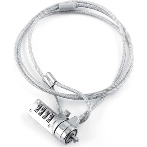 Cerradura inteligente Laptop Combination Security Lock Cable Chain Theft Deterrent 4 Digit Password For Notebook PC smart lock
