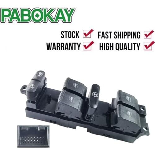 Electric POWER MASTER WINDOW Control SWITCH Button 7M6959857, 7M6 959 857 For Volkswagen VW SHARAN SEAT ALHAMBRA FORD GALAXY