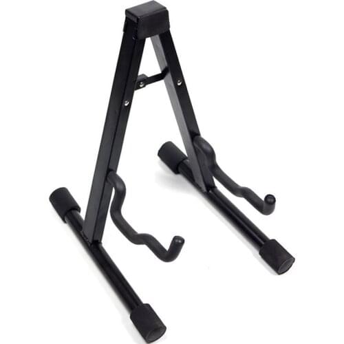 Electric Wood Portable Black Vertical Folding Folk Classical Musical Rack Holder Musical Instrument Guitar Accessories
