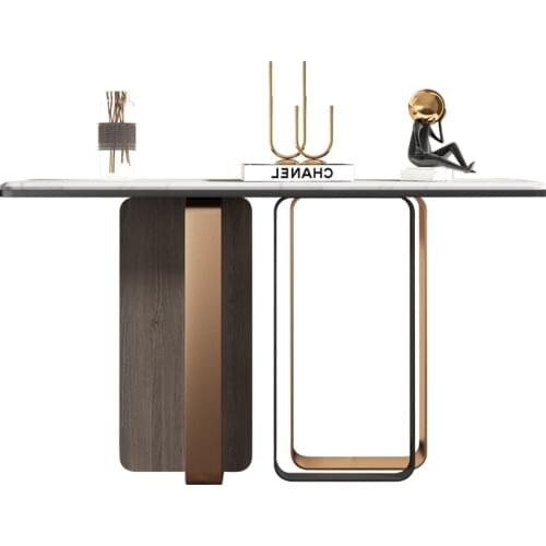 TT Italian Minimalist Marble Entrance Cabinet Modern Minimalist Stone Plate Home Side View New Chinese Style