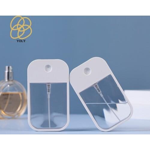 38ml card mini perfume spray bottle plastic square hydrating portable carry-on refilling bottle atomizer travel size