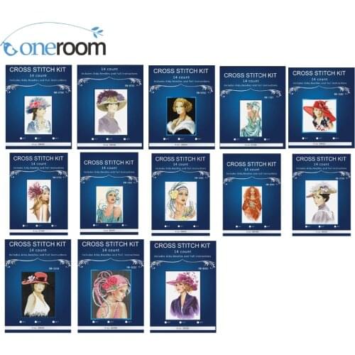 DIM Lovely Hot Sell Counted Cross Stitch Kit Forget Me Not Beautiful Girl Lady Woman with Blue Flowers riolis 100/04