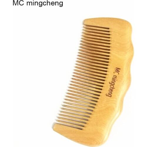 MC Brand Natural Wide Tooth Portable Hairbrush Professional Wooden Combs No-static Massage Health and Beauty Beard Hair Comb