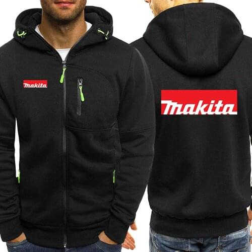 Mens Makita Logo Hoodies Fit Hooded 2021 Sweatshirt Outwear Warm Coat Jacket Plain Zip Up Casual Comfortable Coat Tops