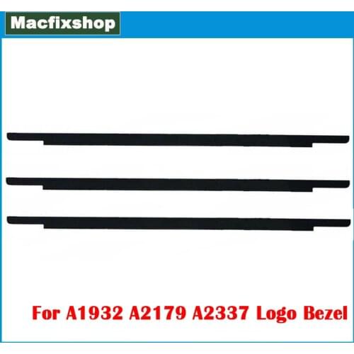 Original Grey Silver Gold For Macbook Air 13.3" A1932 A2179 A2337 Logo LCD Screen Bezel Glass Front Trim Cover Glass 2018 2019