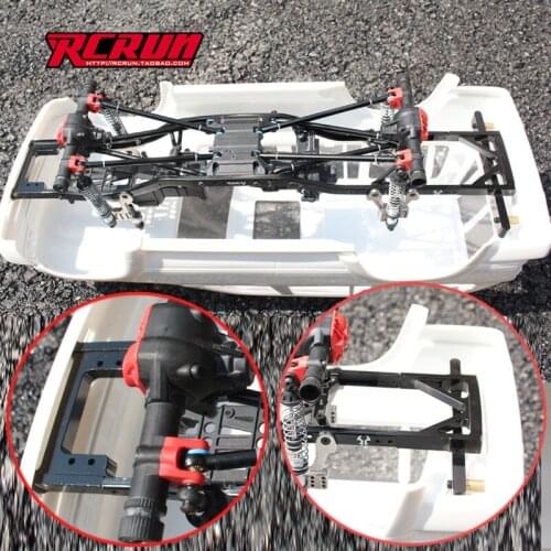 RCRUN car fixed 4 tie rod kit for SCX10 2 90046 modified land cruiser LC80 1/10 RC car parts toys